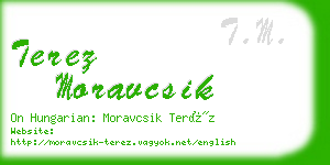 terez moravcsik business card